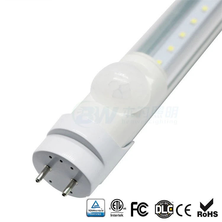 PIR senzor T8 LED cev