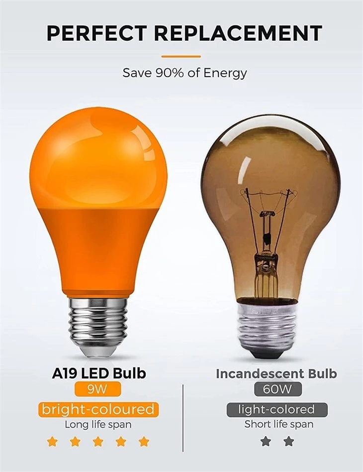 orange light bulbs replacement