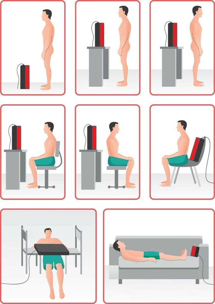 red and near infrared light therapy application