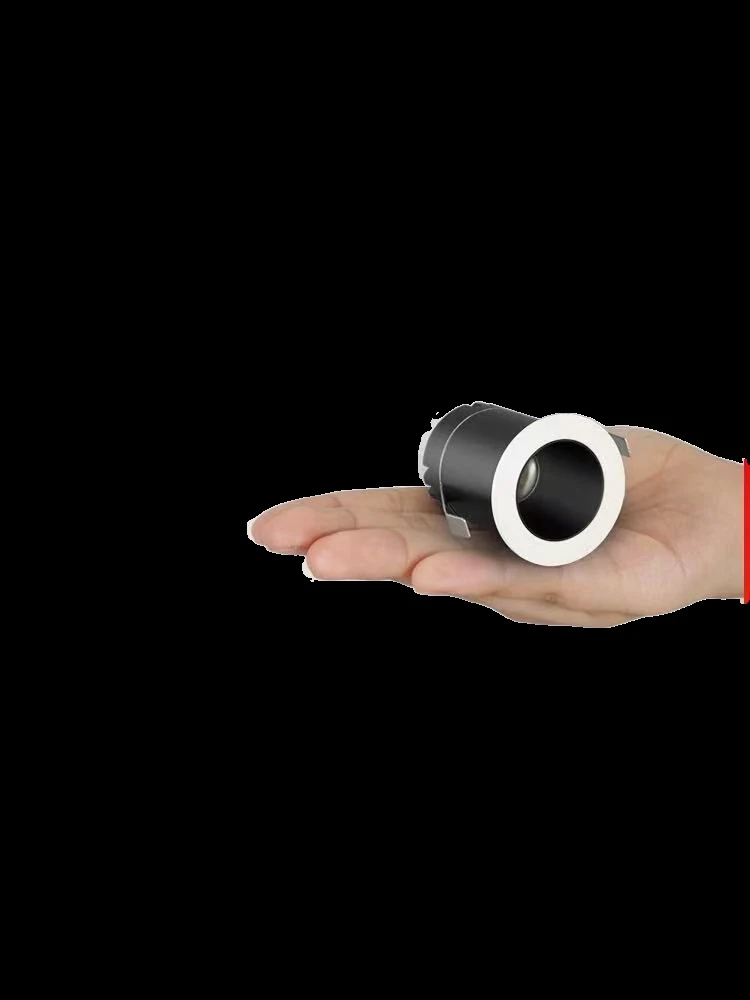 Mini 3W vgradni LED reflektor – domača uporaba (dnevna soba/vinska omara), proti-bleščanju, visok CRI, ozek okvir