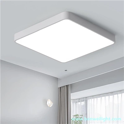 39W kvadratna LED stropna svetilka 6500K bela svetloba, primerna za pisarne in kuhinje