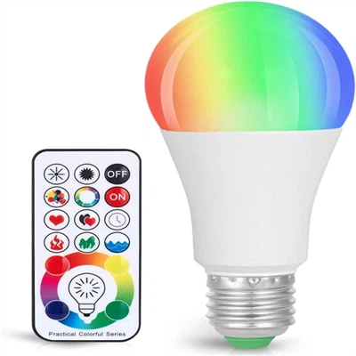 Žarnica, ki spreminja barvo, 820 LM z možnostjo zatemnitve E26 10W RGB