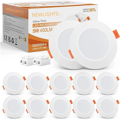 Zatemnitvene vgradne LED svetilke - 3W-24W Slim Panel Lights (2,5"/4")