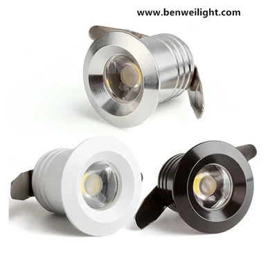 Mini LED Downlight pod omarico, 1W vgradna stropna svetilka 110V-240V