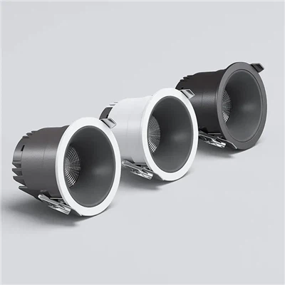 Vgradna LED luč – 7-40 W proti-bleščanju, tlačno ulit aluminij za komercialno uporabo