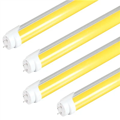 Rumen pokrov Led Tube T5 T8 brez UV žarkov